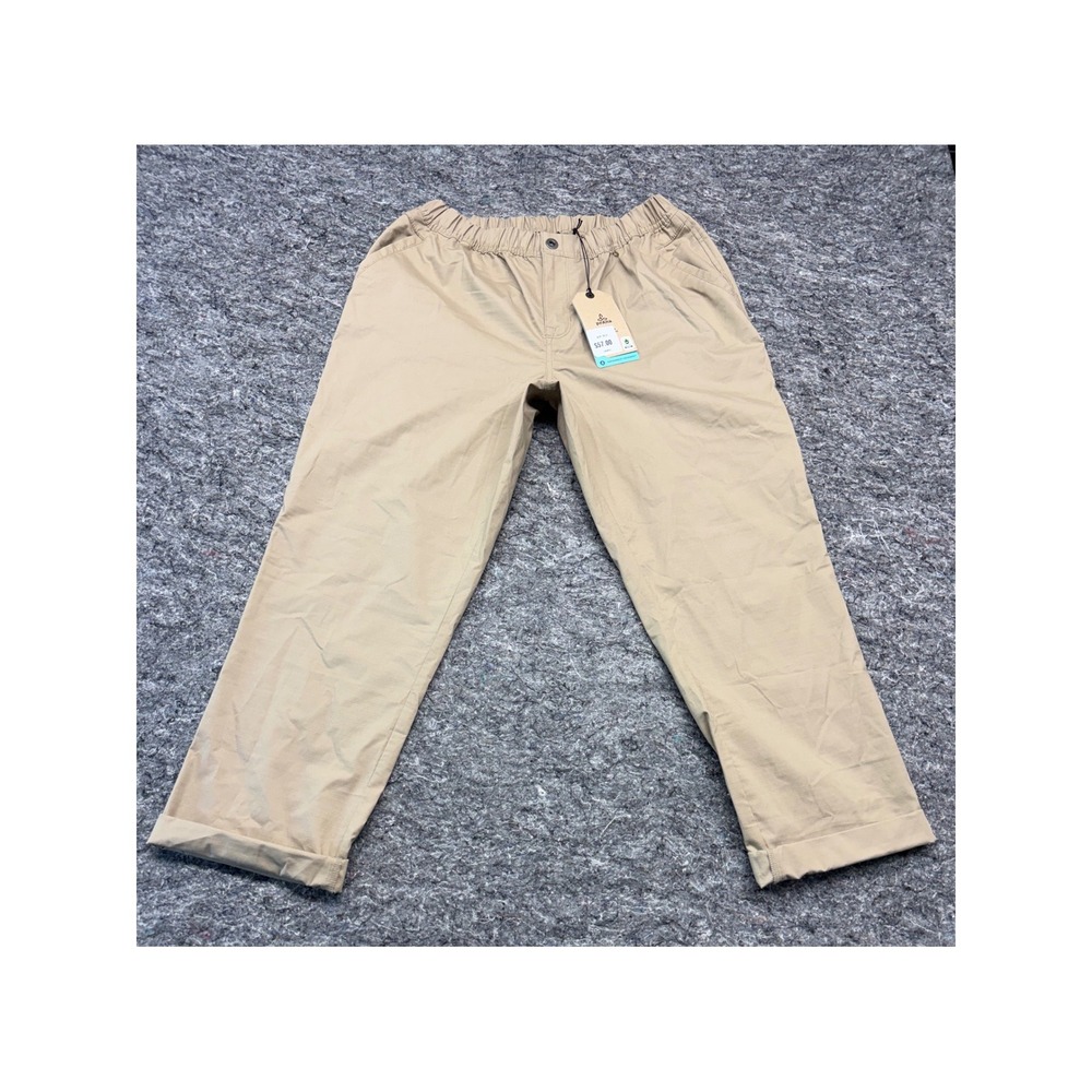 Prana Double Peak All-Around Pant Womens 14 Sandbar Tan Hiking 1969041 NWT